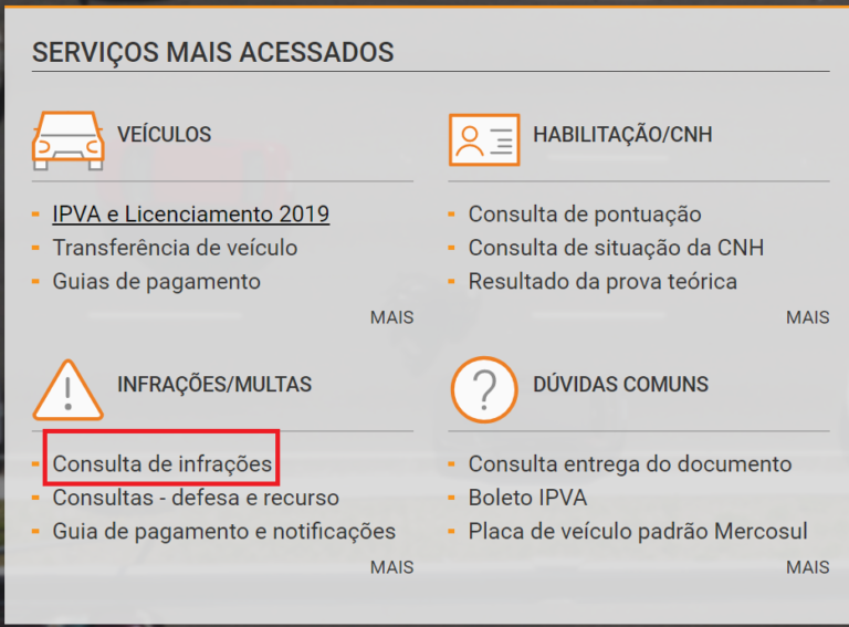 Detran rs 2020 consultar licenciamento multas e servi os
